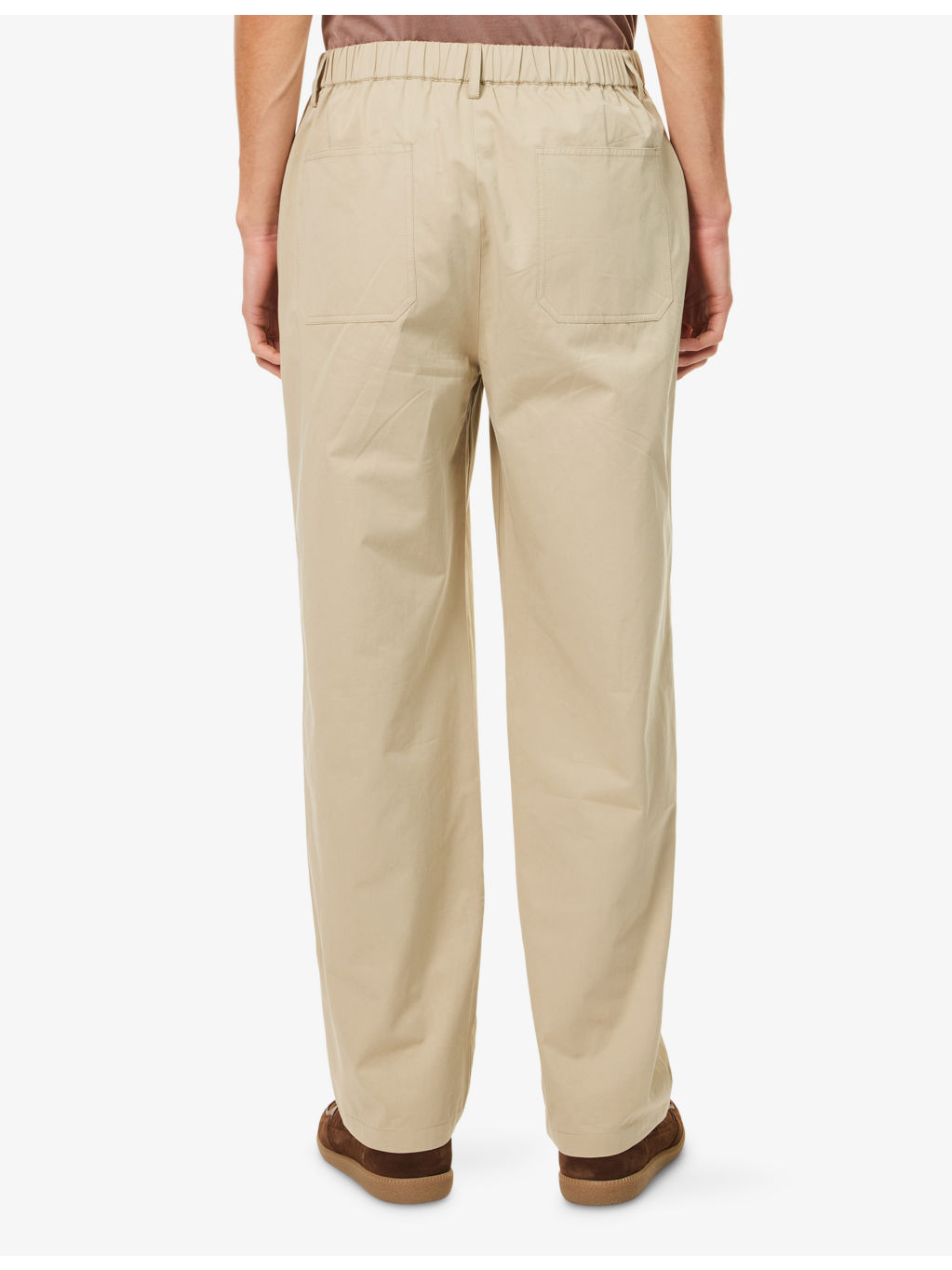 Easy Straight-Leg Cotton Trousers - 4