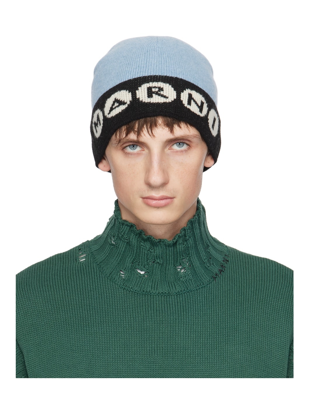 Blue Dots Beanie - 1