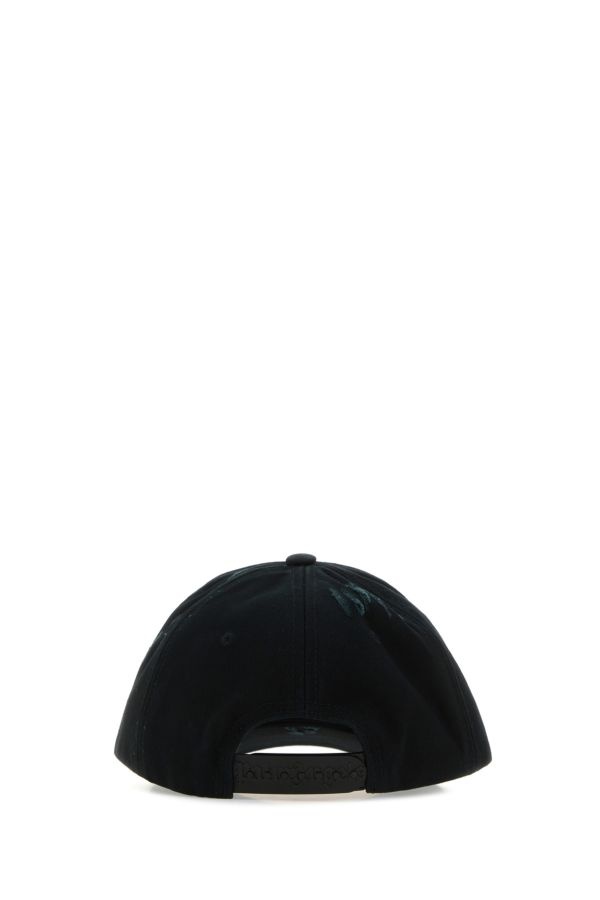 Black cotton baseball cap - 3