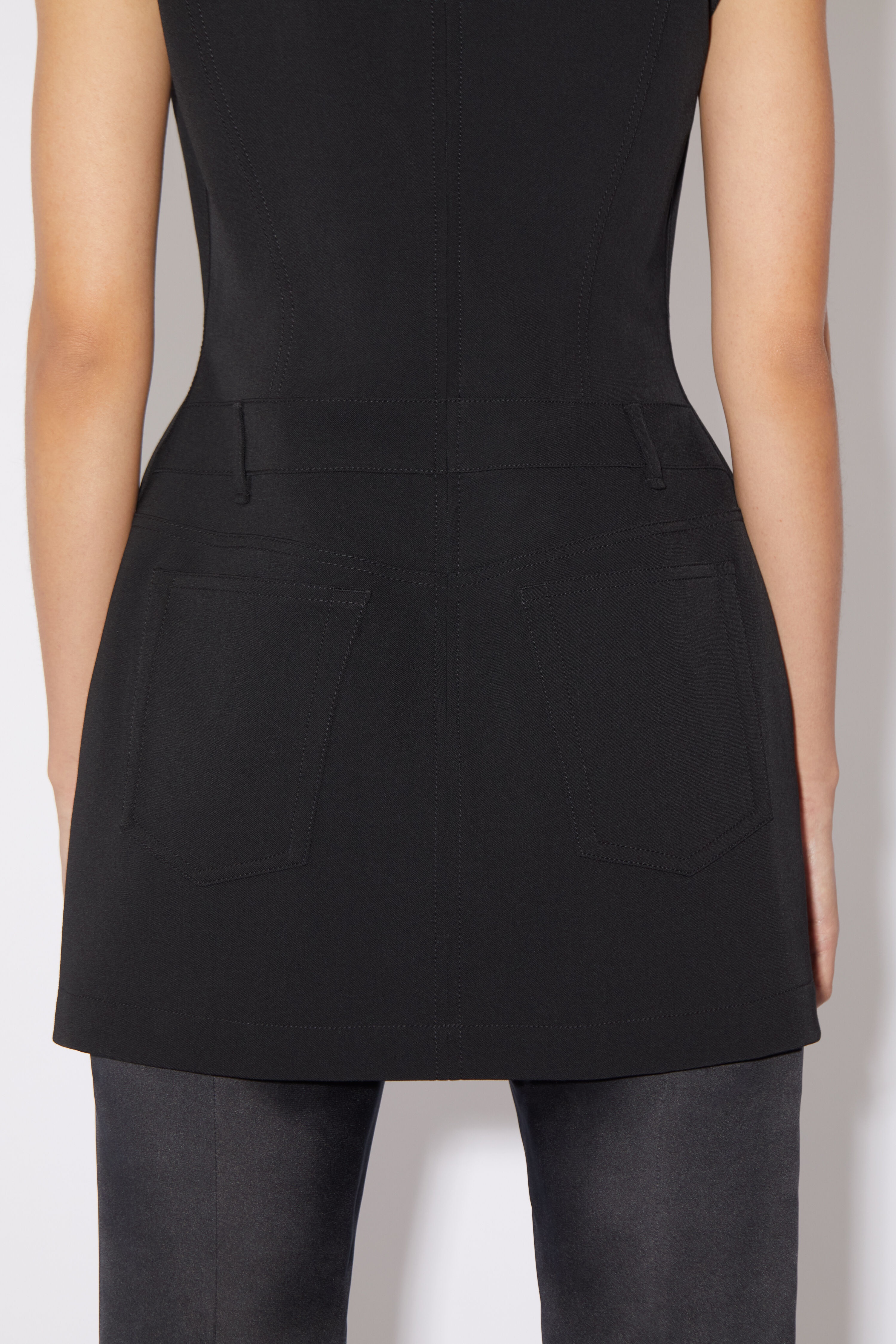 Wool blend dress - Black - 6
