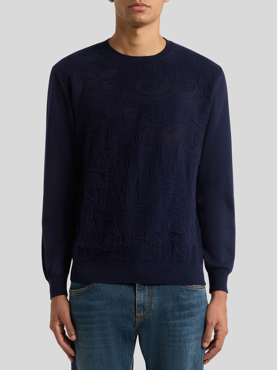 TEXTURED COTTON SWEATER - 2