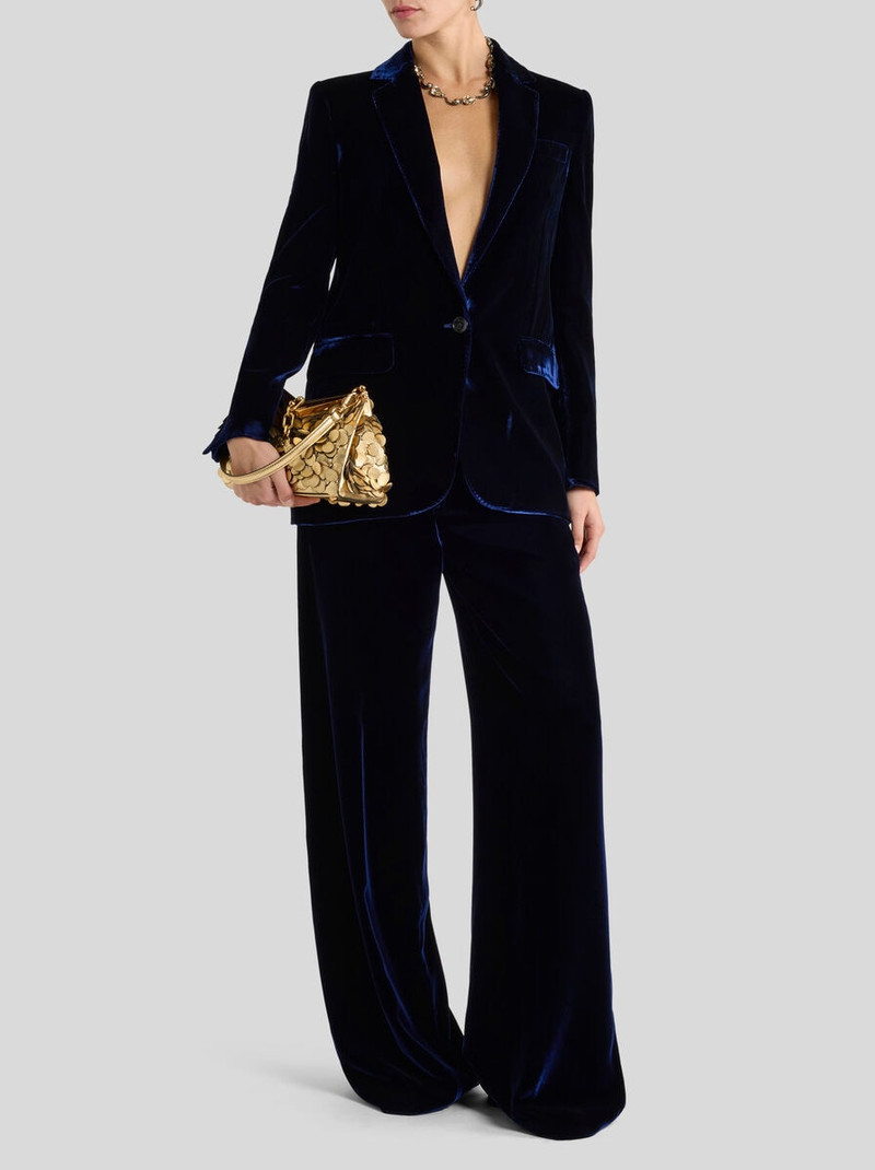Etro SINGLE-BREASTED VELVET JACKET outlook