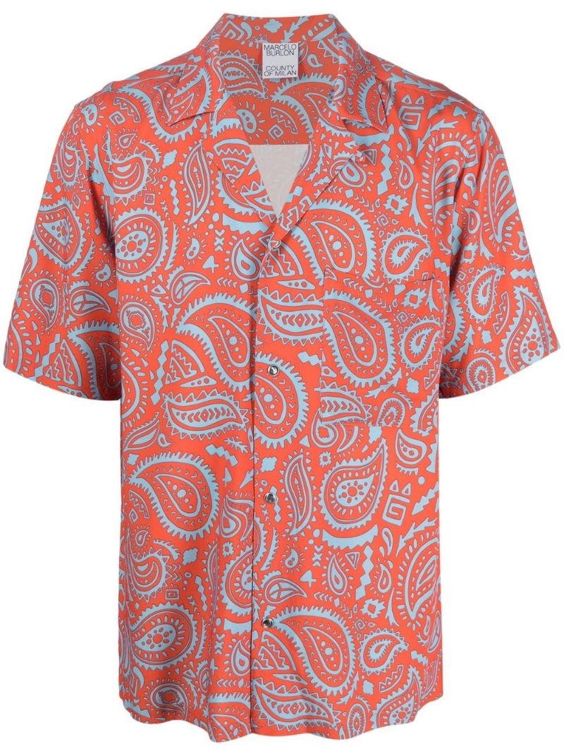 paisley-print shirt - 1