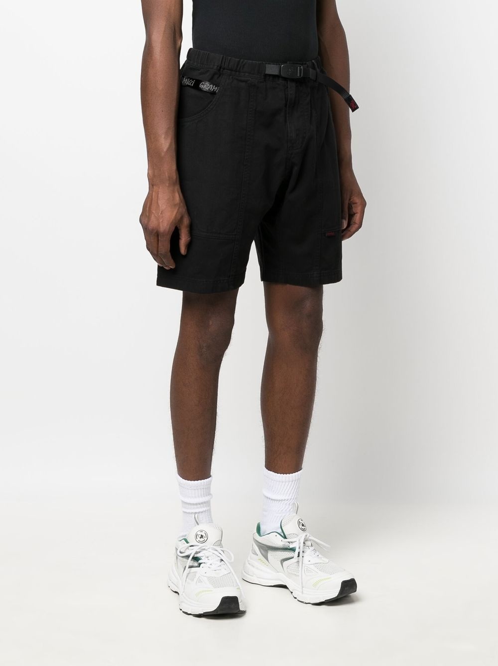 buckled-waistband detail shorts - 3