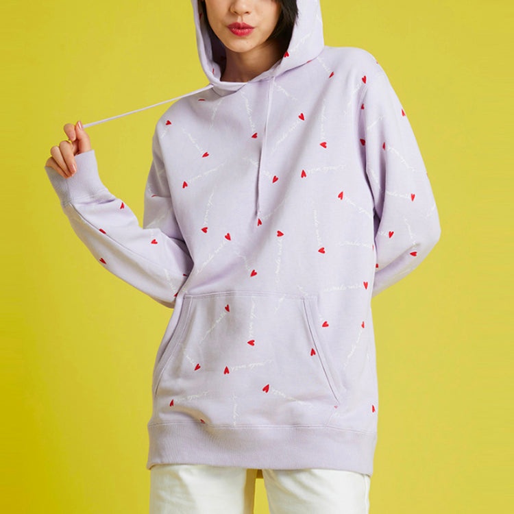 (WMNS) Converse V Day Hoodie 'Purple' 10022411-A02 - 5