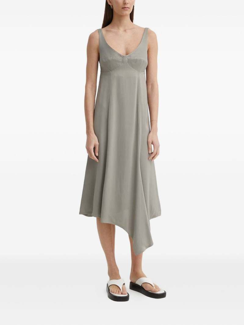 asymmetrical draped dress 1