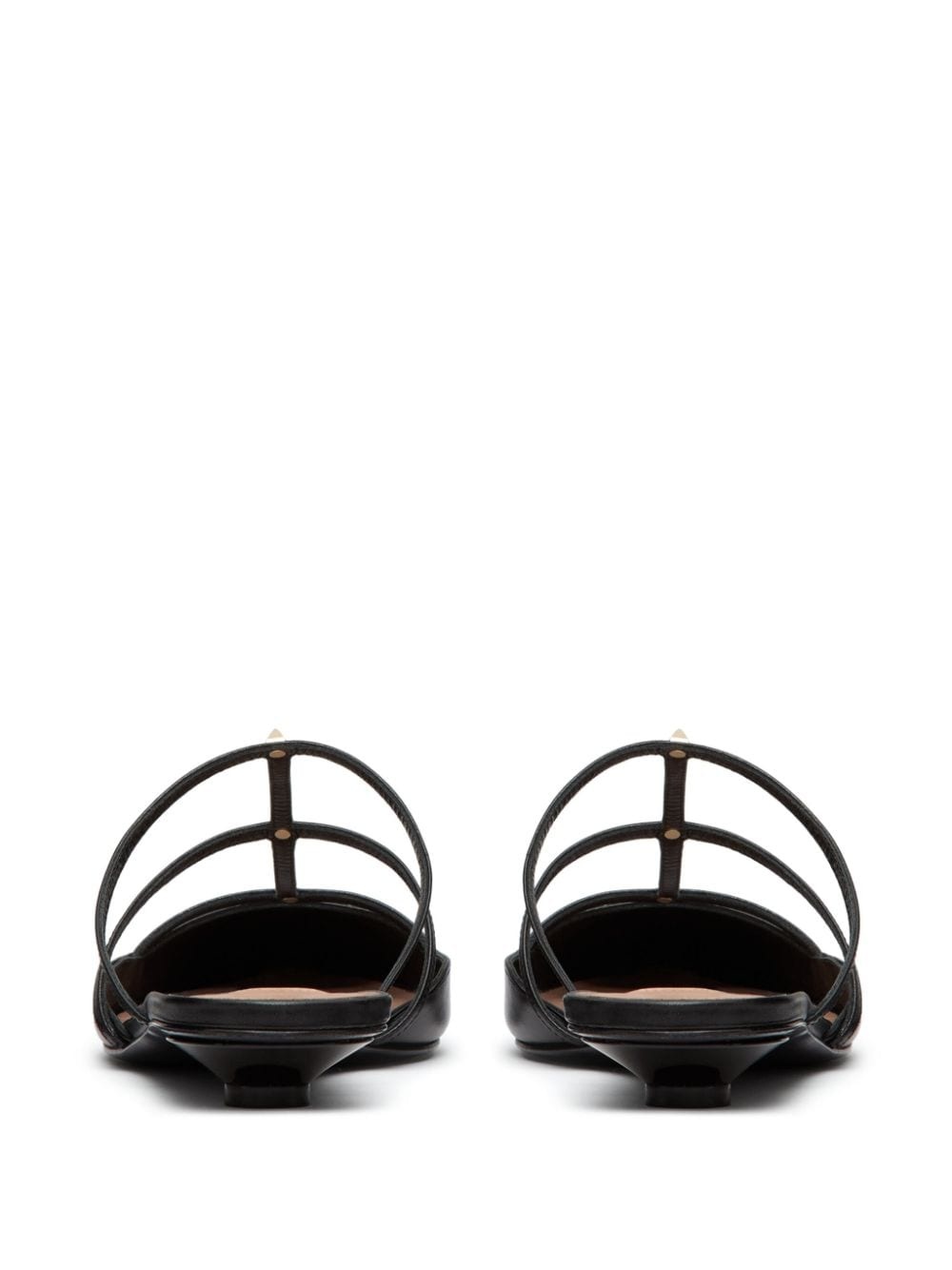 caged leather mules - 3