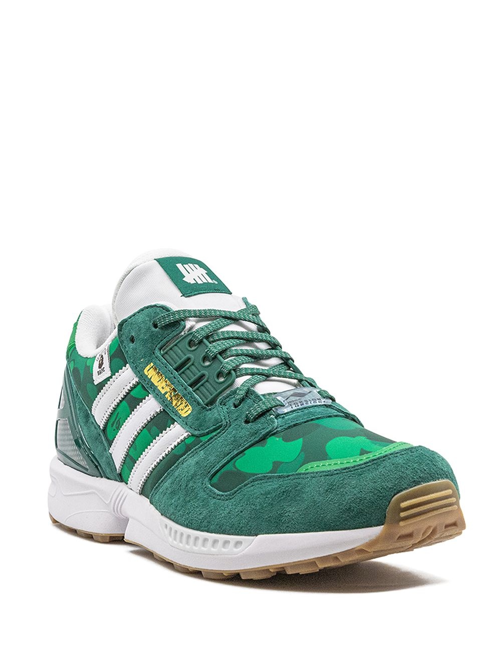 ZX 8000 "BAPE x Undefeated - Green" low-top sneakers - 2