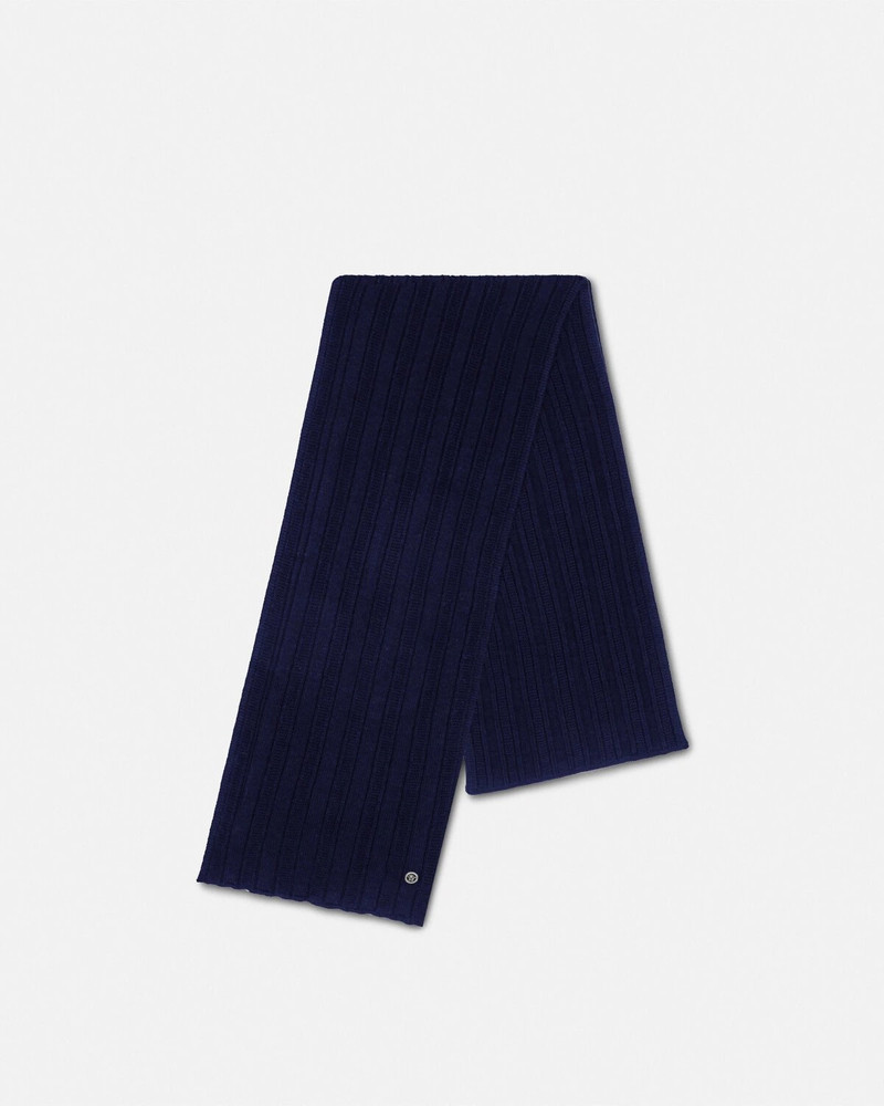 Medusa Ribbed Knit Scarf 1