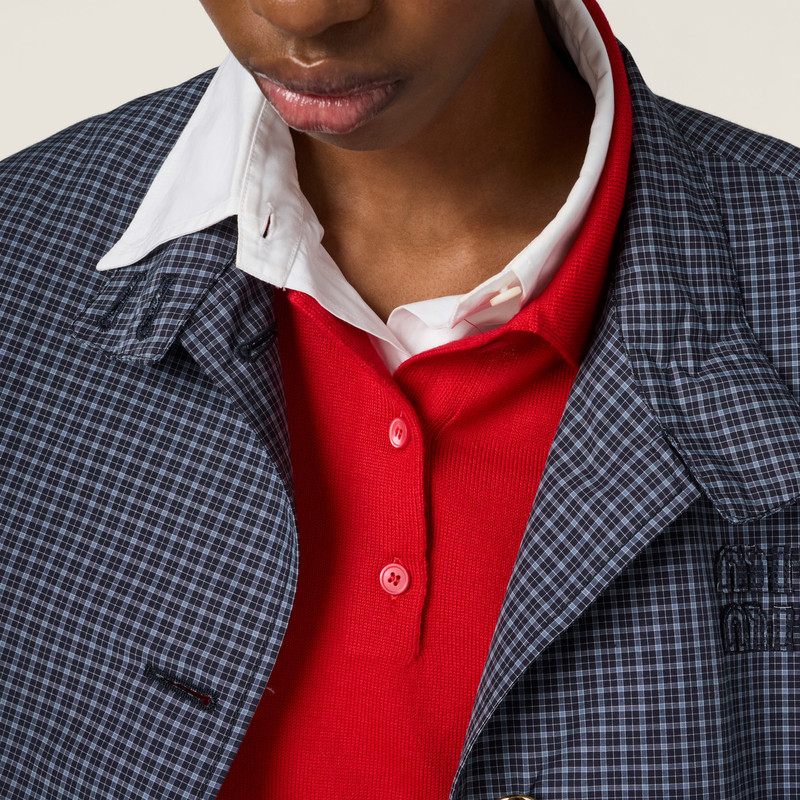Wool knit polo shirt 5