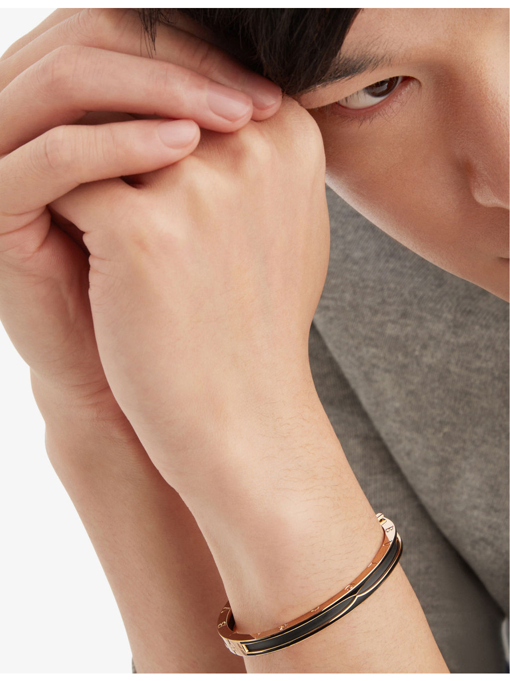 B.zero1 18ct rose-gold bangle bracelet - 5