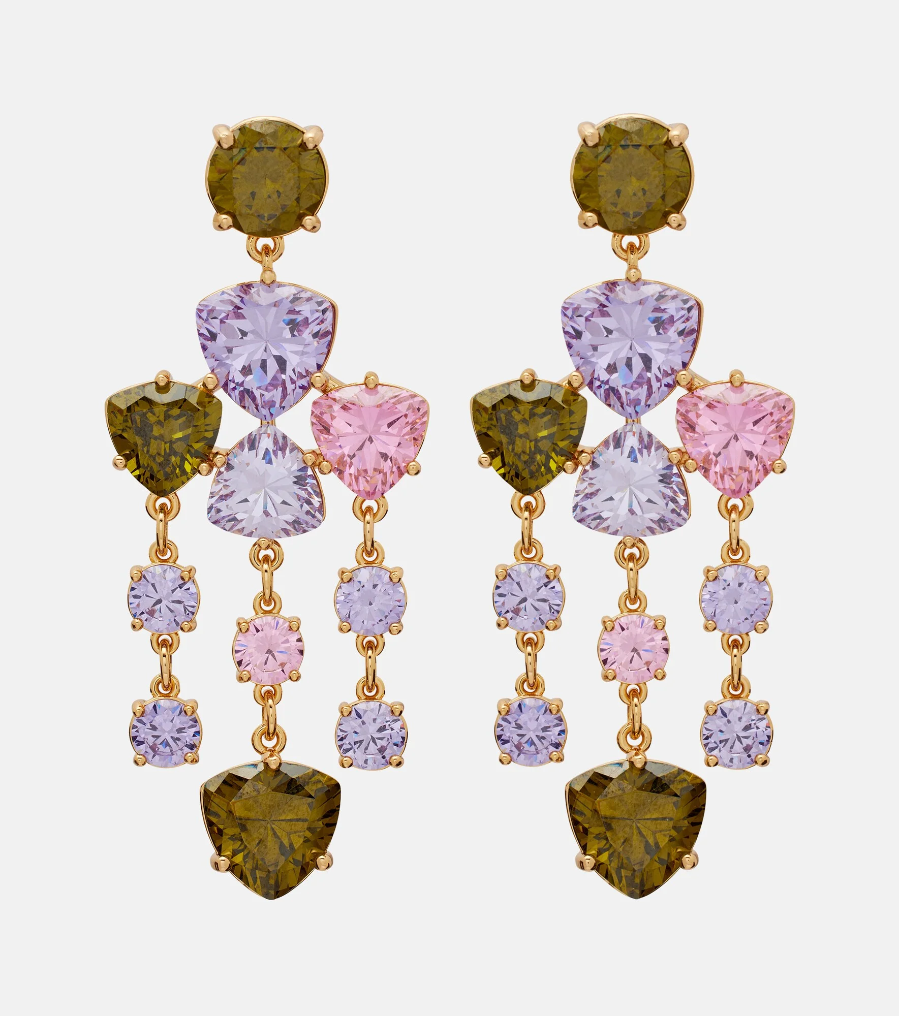 Crystal-embellished drop earrings - 1