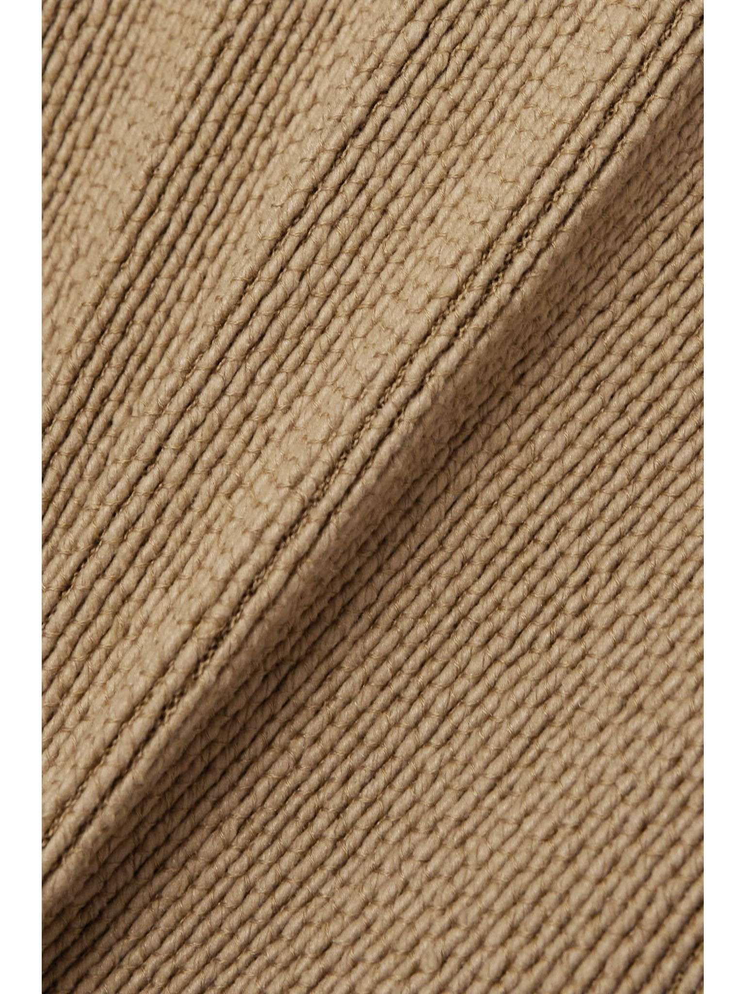 Cala Matano ribbed silk and cotton-blend tank Tan - 4