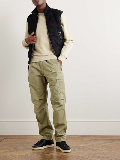 TOM FORD New Enzyme Straight-Leg Cotton-Twill Drawstring Cargo Trousers outlook
