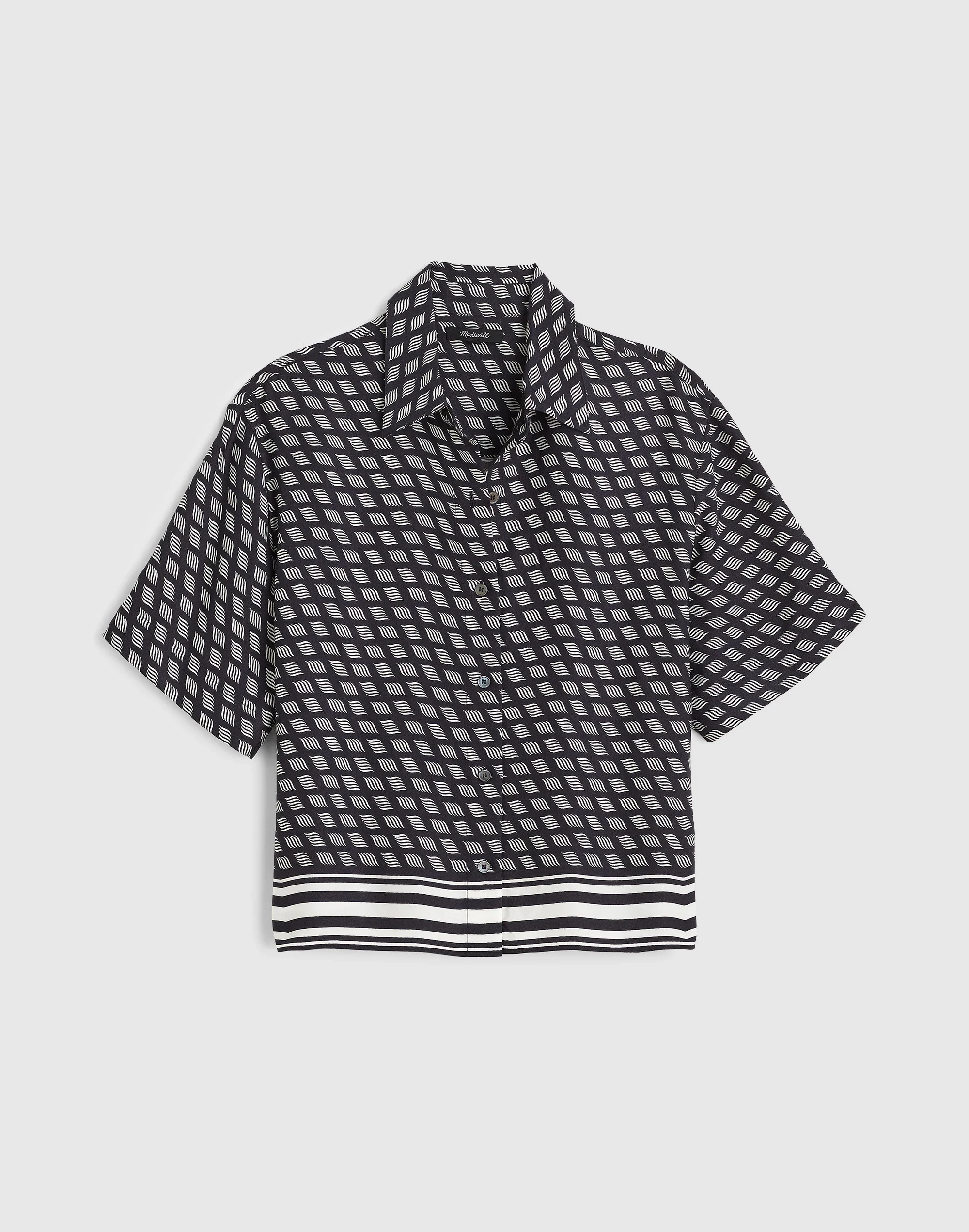 Patch-Pocket Boxy Shirt - 1
