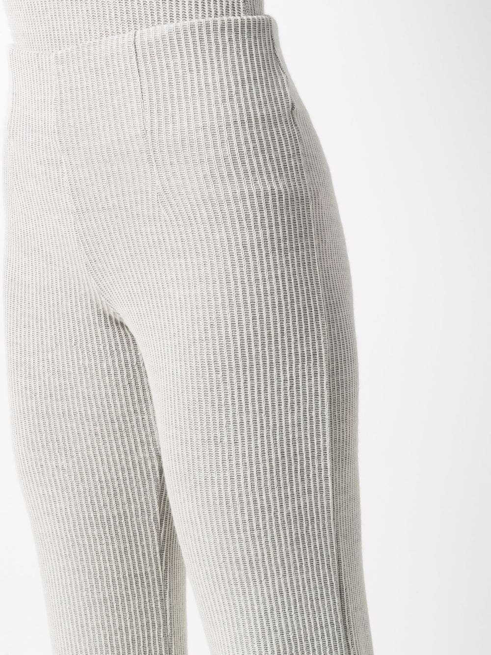 Draft ribbed flared trousers - 5
