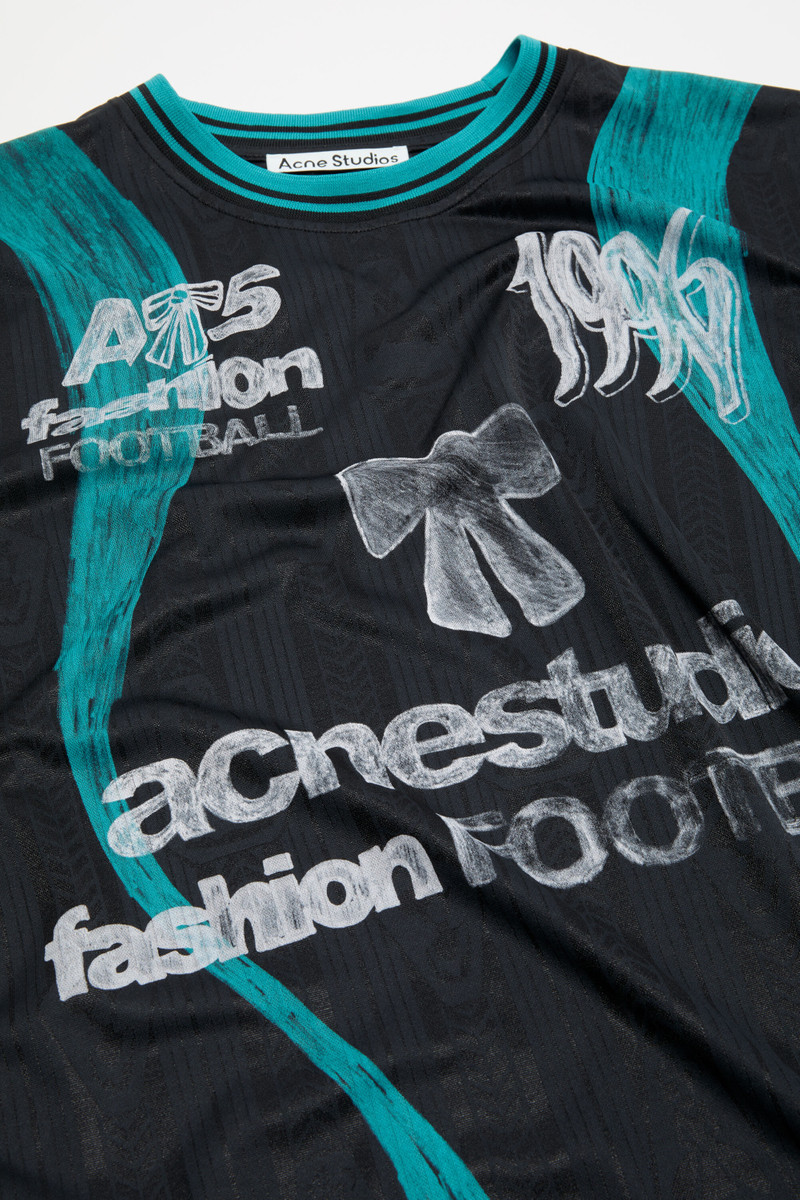 Sports jersey graphic t-shirt - Black 5