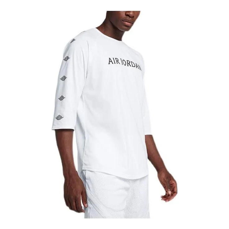 Air Jordan Sportswear Wings 3/4 Sleeve T-Shirt 'White' AA1912-100 - 1