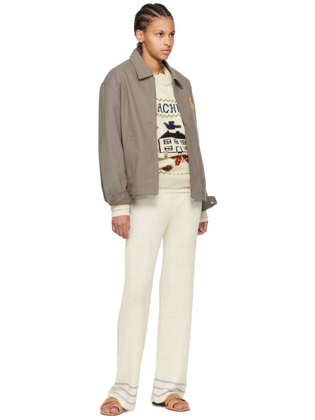 Taupe 'Low Lying Summer Club' Jacket - 4