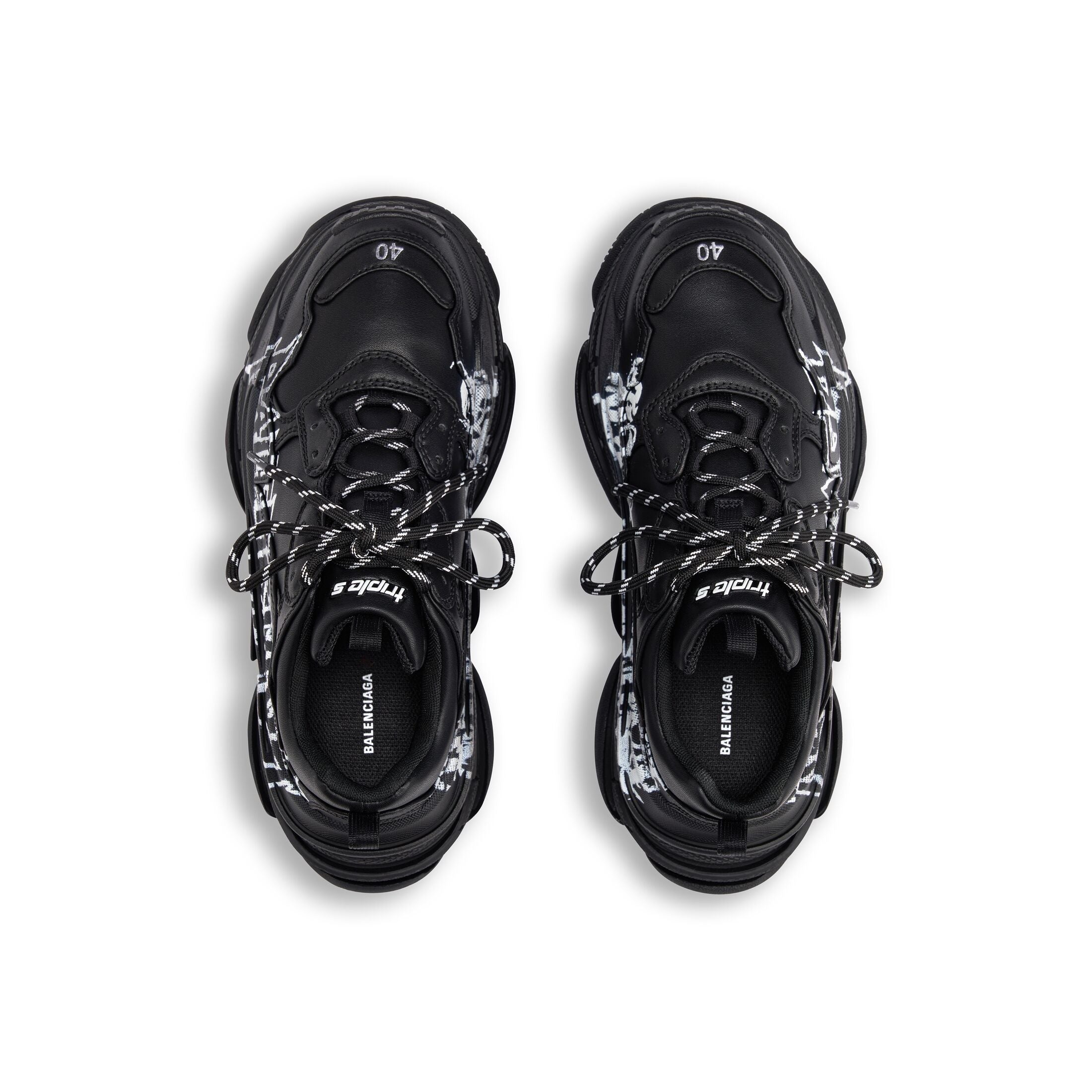 Balenciaga Triple S Diy Metal 'Black White' 536737W2FAY1090 - 6