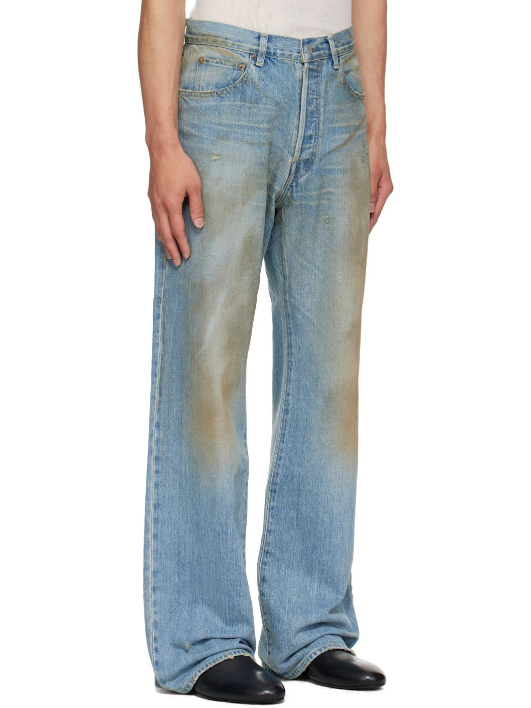 Blue Flare Jeans - 2