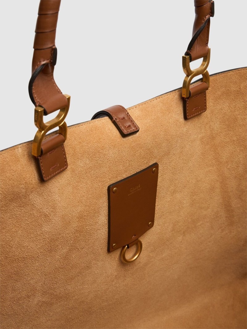 Marcie grain leather tote bag - 5