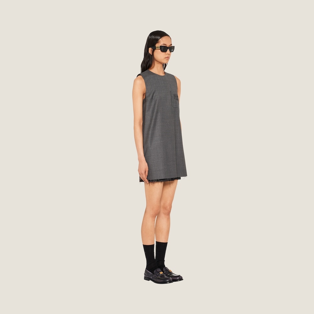 Grisaille mini-dress - 4
