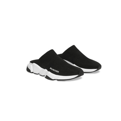 BALENCIAGA Men's Speed Recycled Knit Mule  in Black outlook