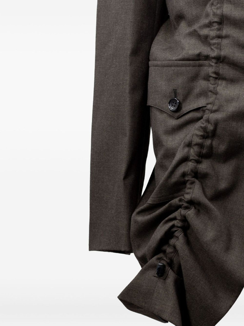 Comme des Garçons Homme Plus ruched jacket outlook