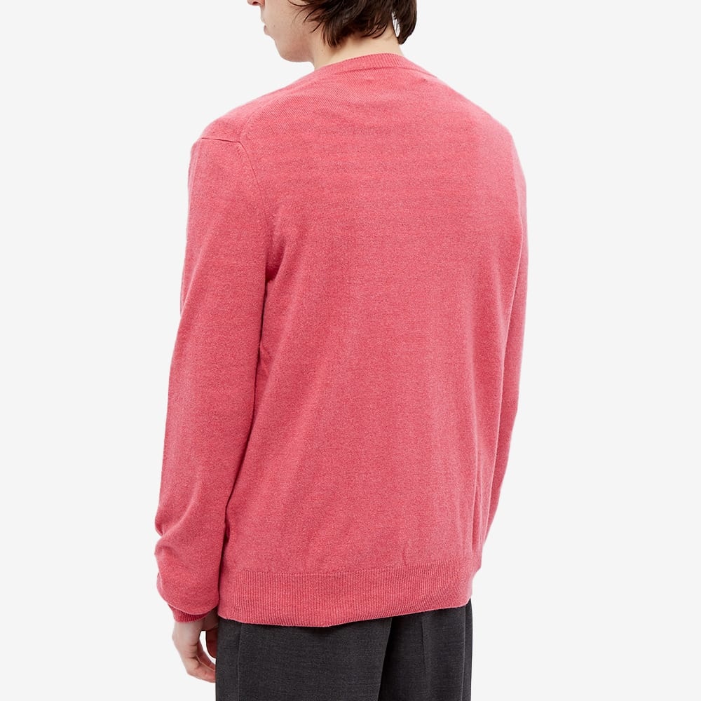 Comme des Garcons Play Overlapping Heart V-Neck Jumper - 5