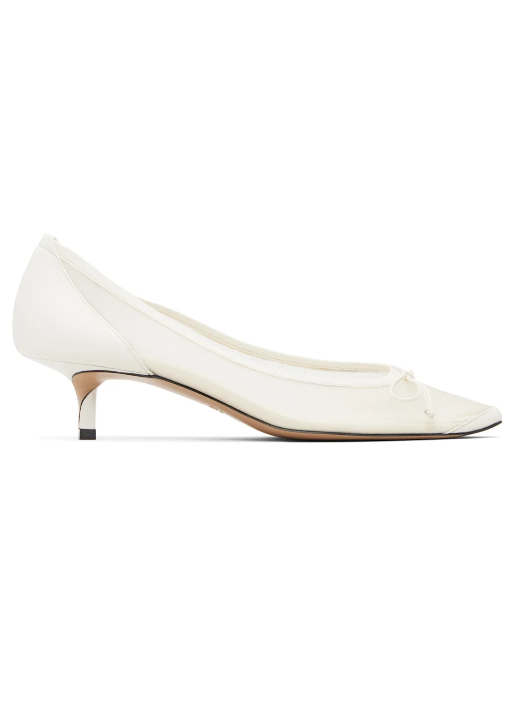 White 'The low Turni' Heels - 1