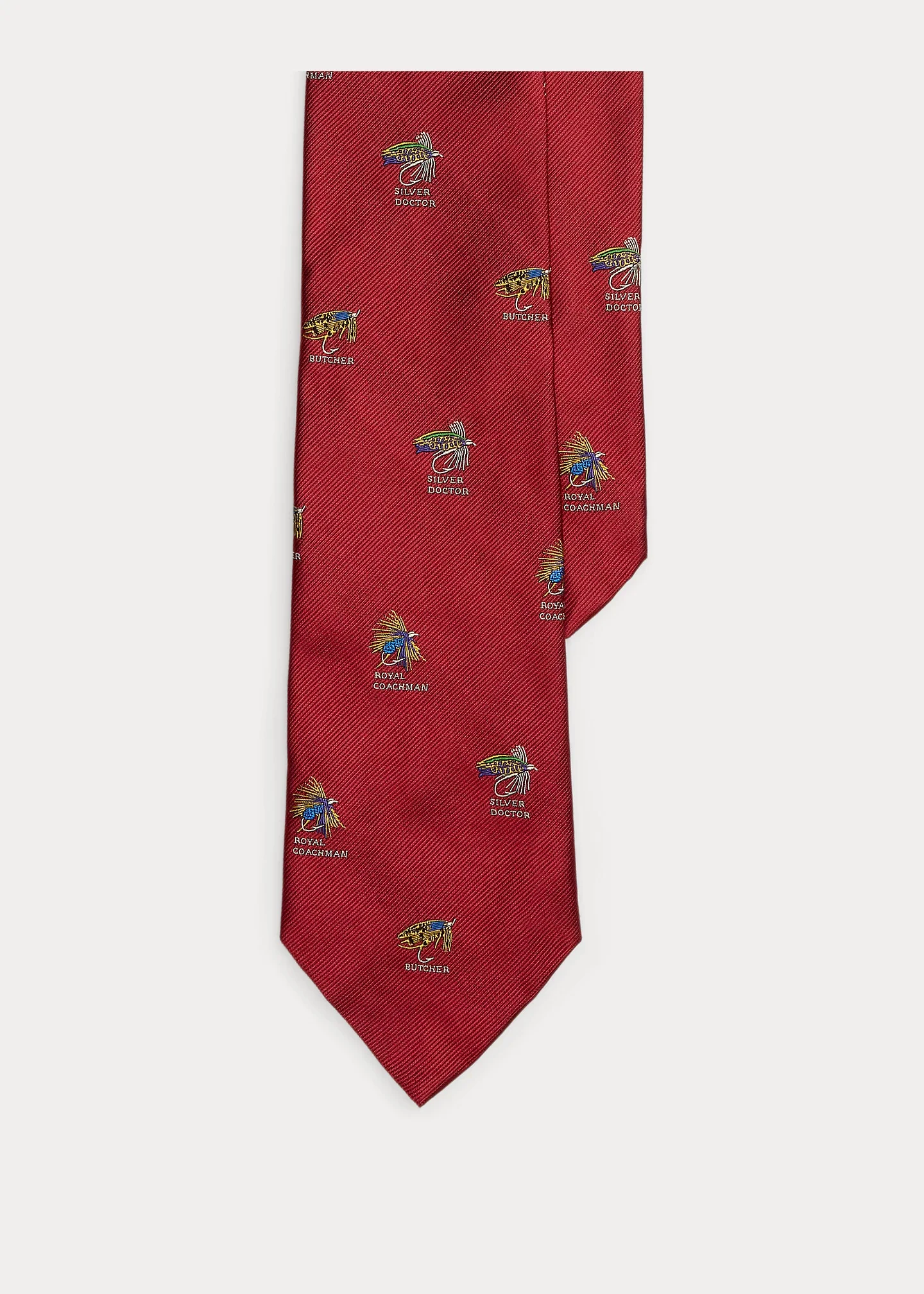 Fishing-Lure Silk Repp Tie - 1