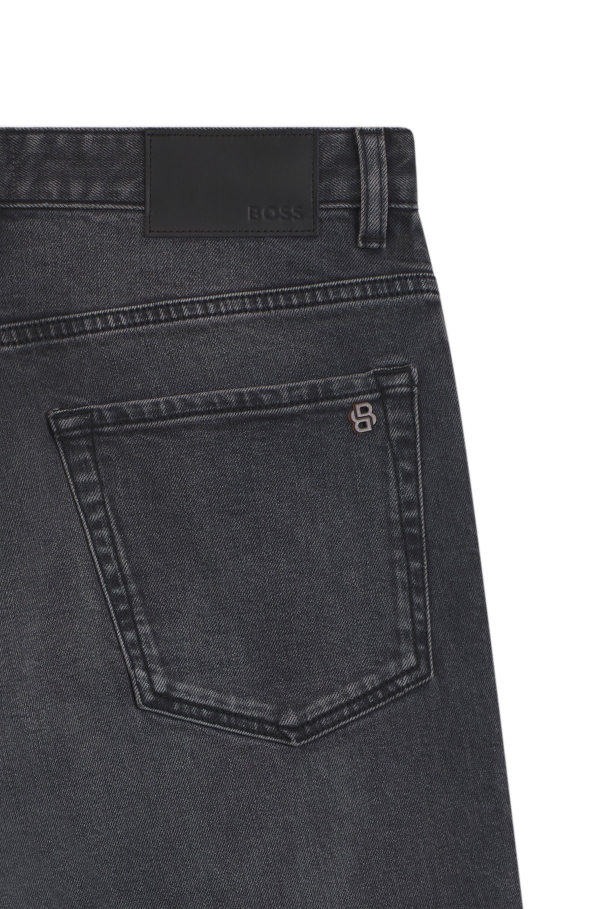 MAINE REGULAR-FIT JEANS IN GREY COMFORT-STRETCH DENIM - 6