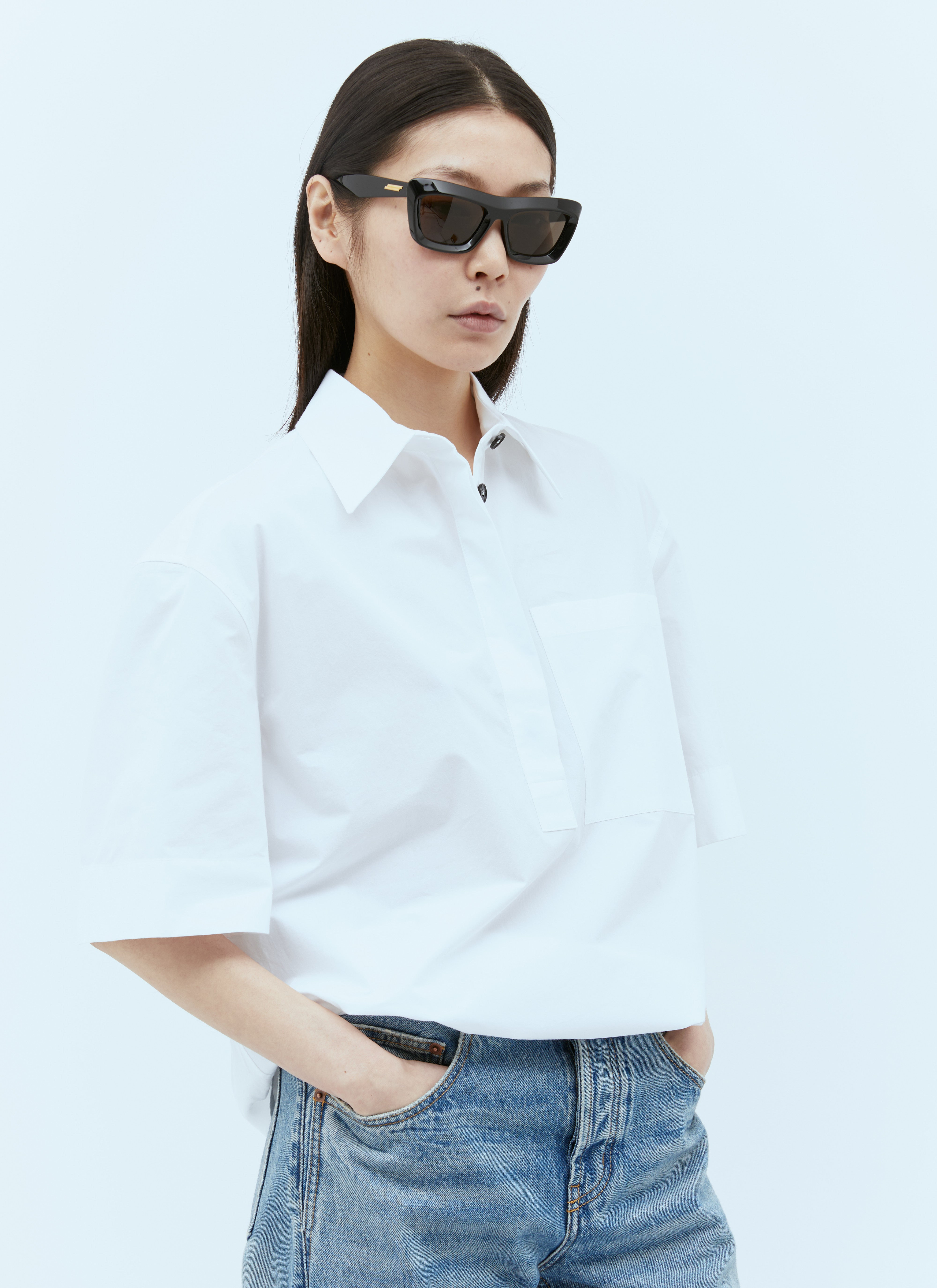 Bottega Veneta Women Classic Cat Eye Sunglasses - 3