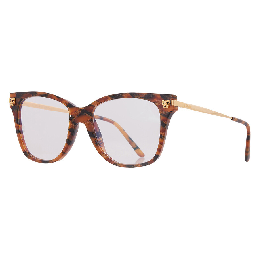 Cartier Panthere de Cartier Demo Cat Eye Ladies Eyeglasses CT0026O 003 52 - 2