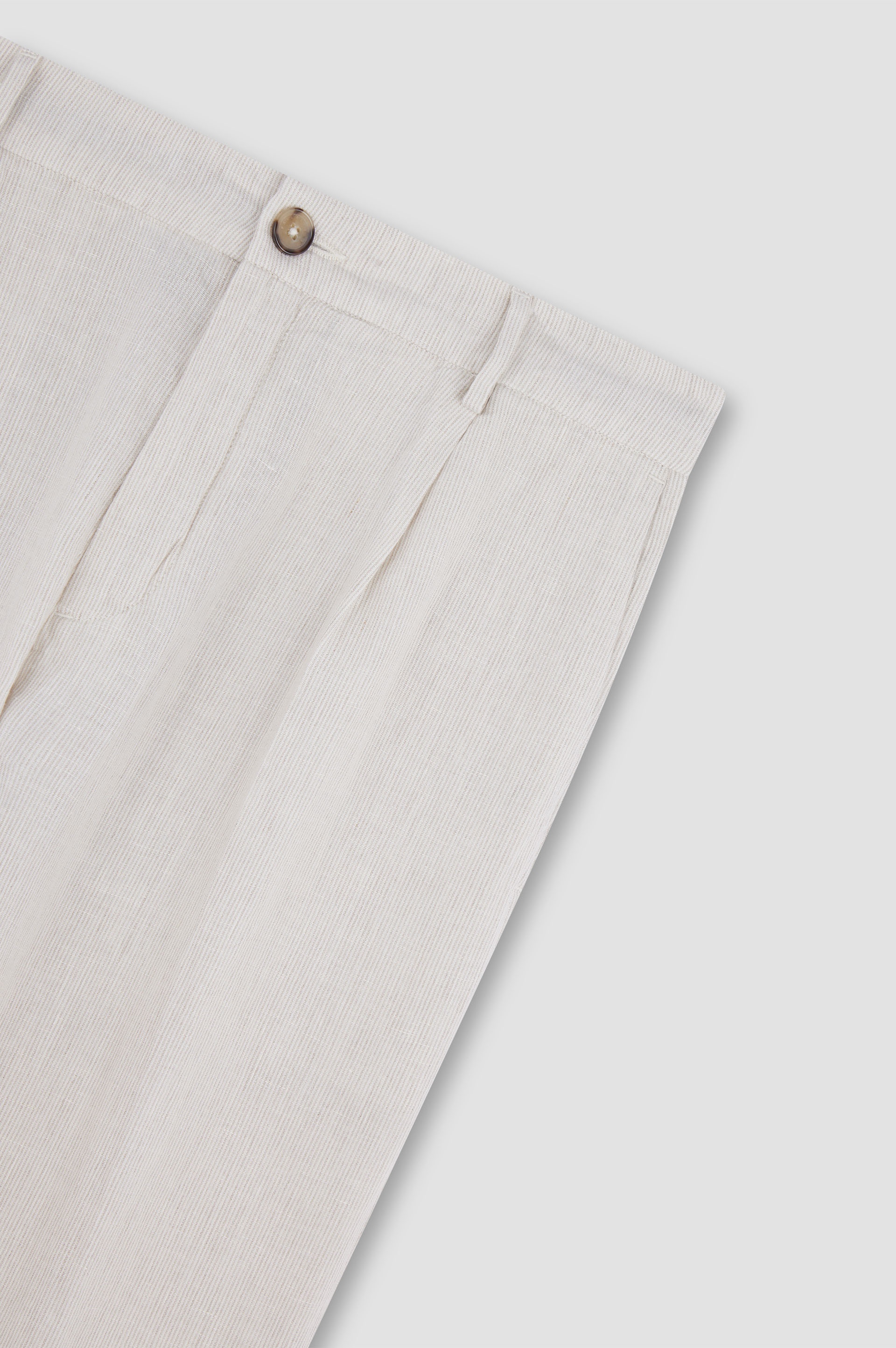 LINEN CHINO PANTS WITH STRIPED PATTERN - 5