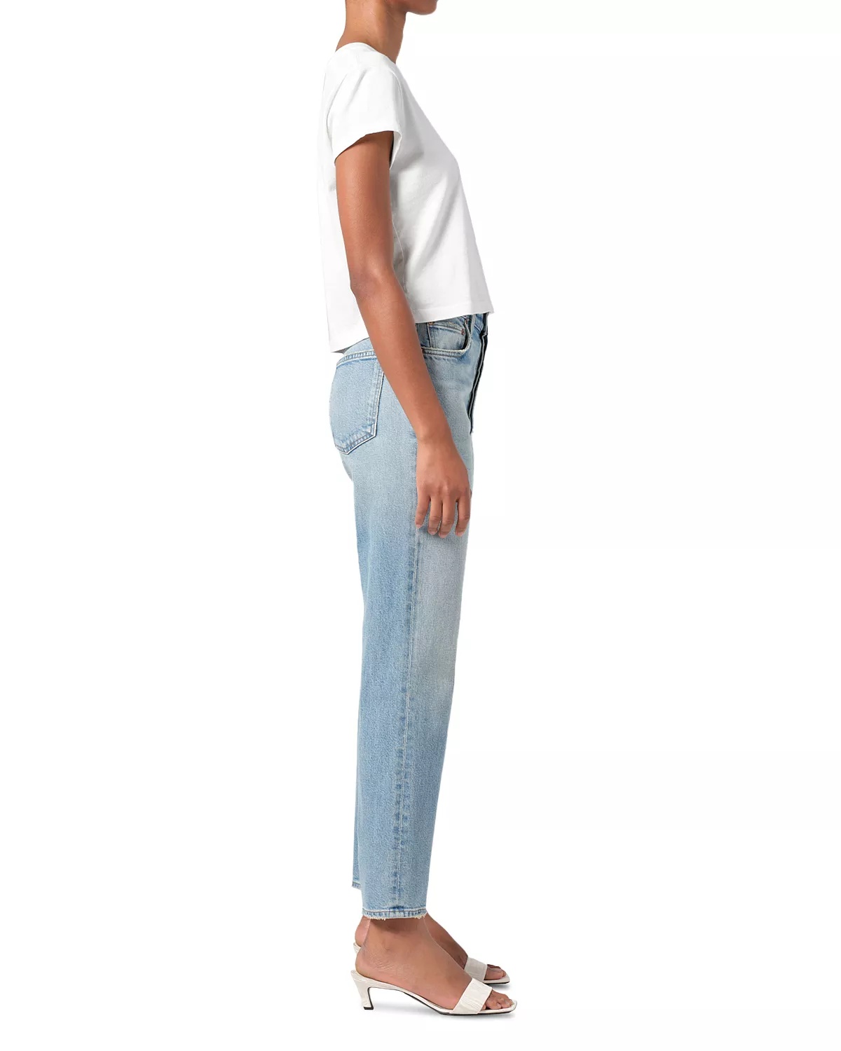 90's High Rise Straight Leg Jeans in Ripple - 5