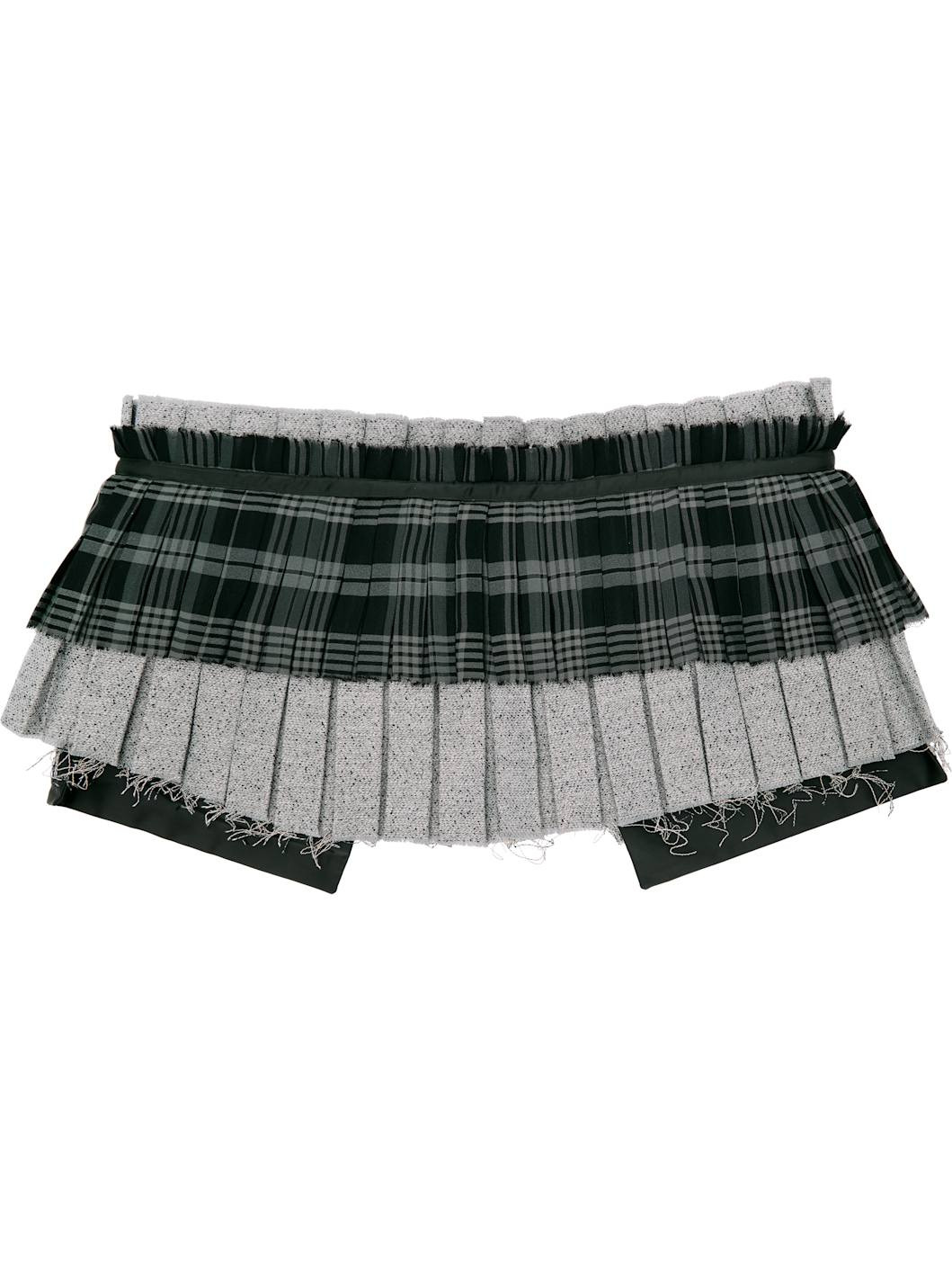 Khaki Pleats Layered Pocket Belt - 2