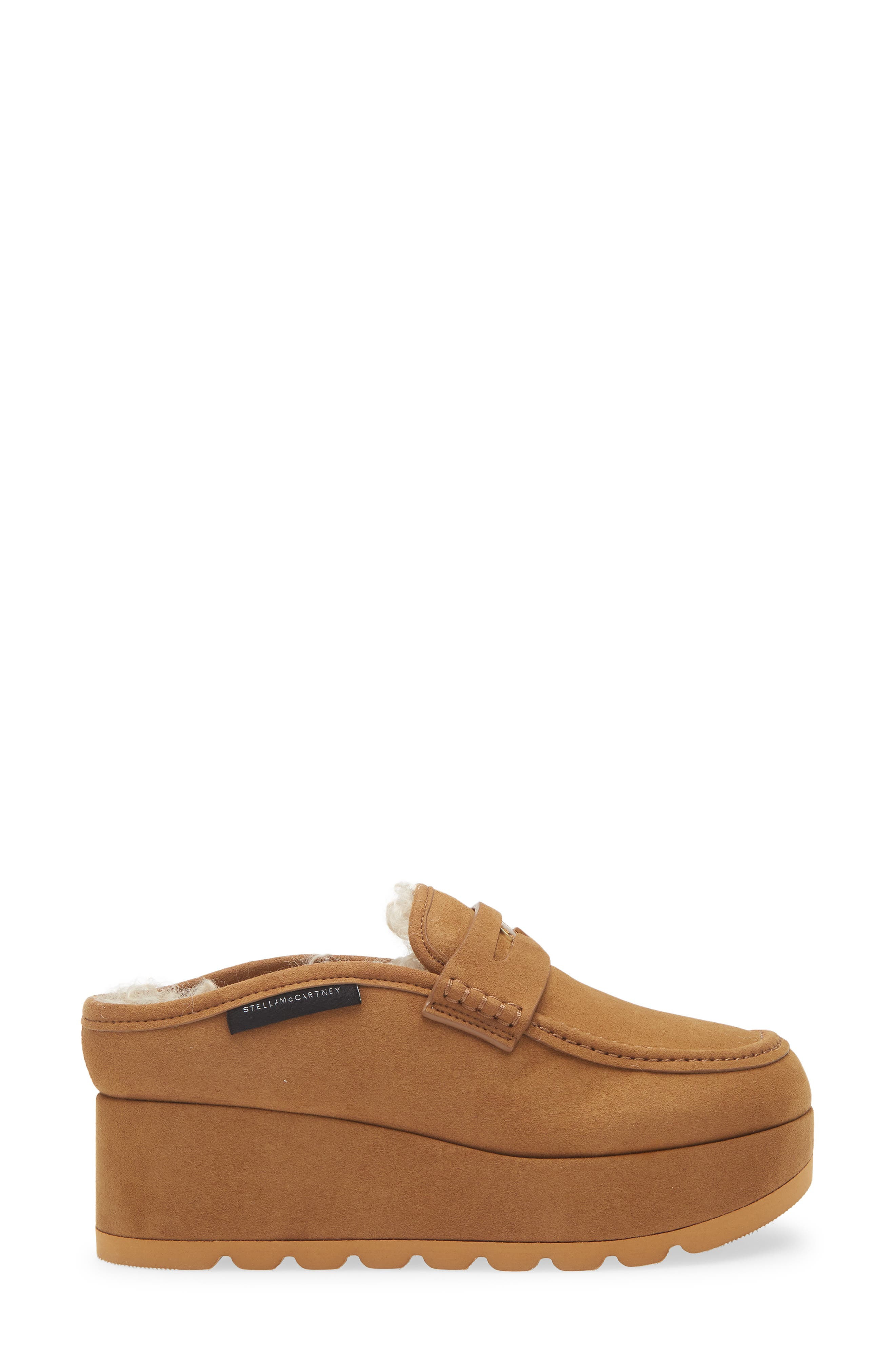 Stella McCartney Sneakelyse Platform Loafer Mule in Pecan at Nordstrom - 3