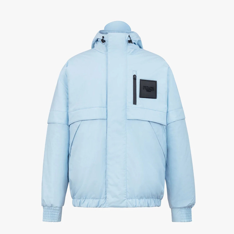 Light blue tech fabric parka 1