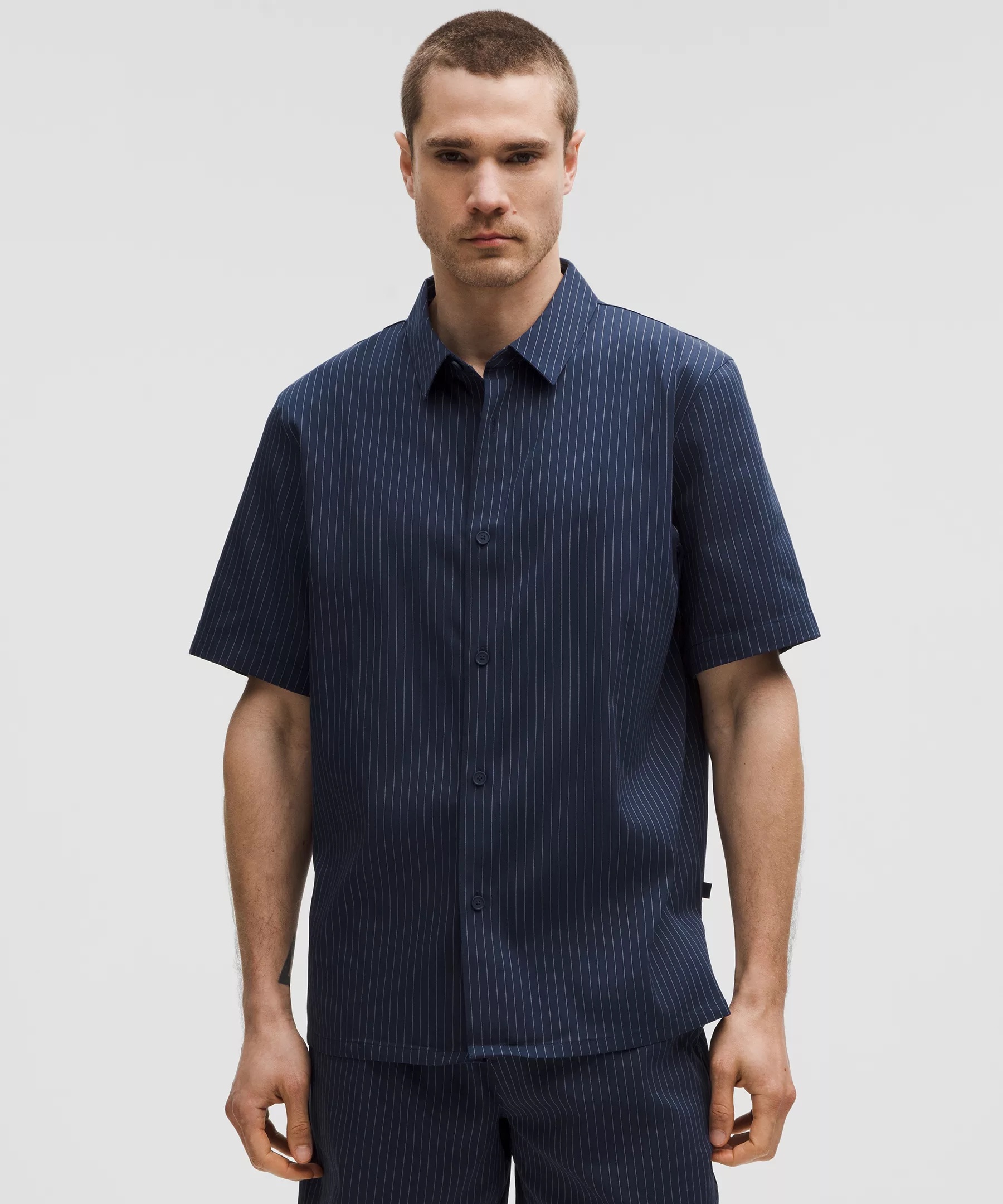 Relaxed-Fit Short-Sleeve Button Up Shirt - 1