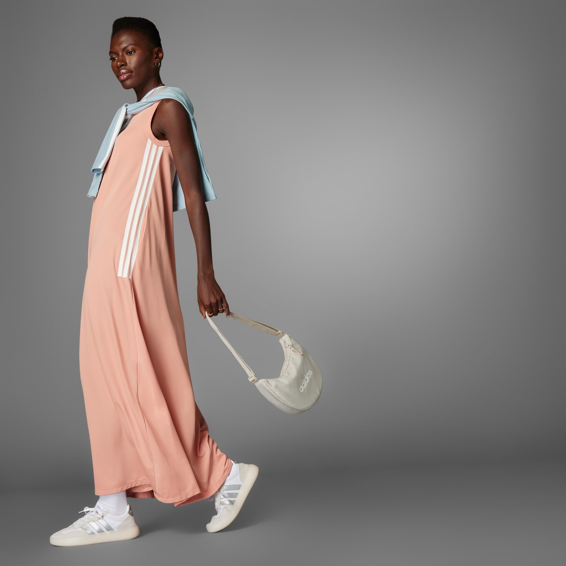 Tiro Cut 3-Stripes Soft Mesh Long Dress - 6
