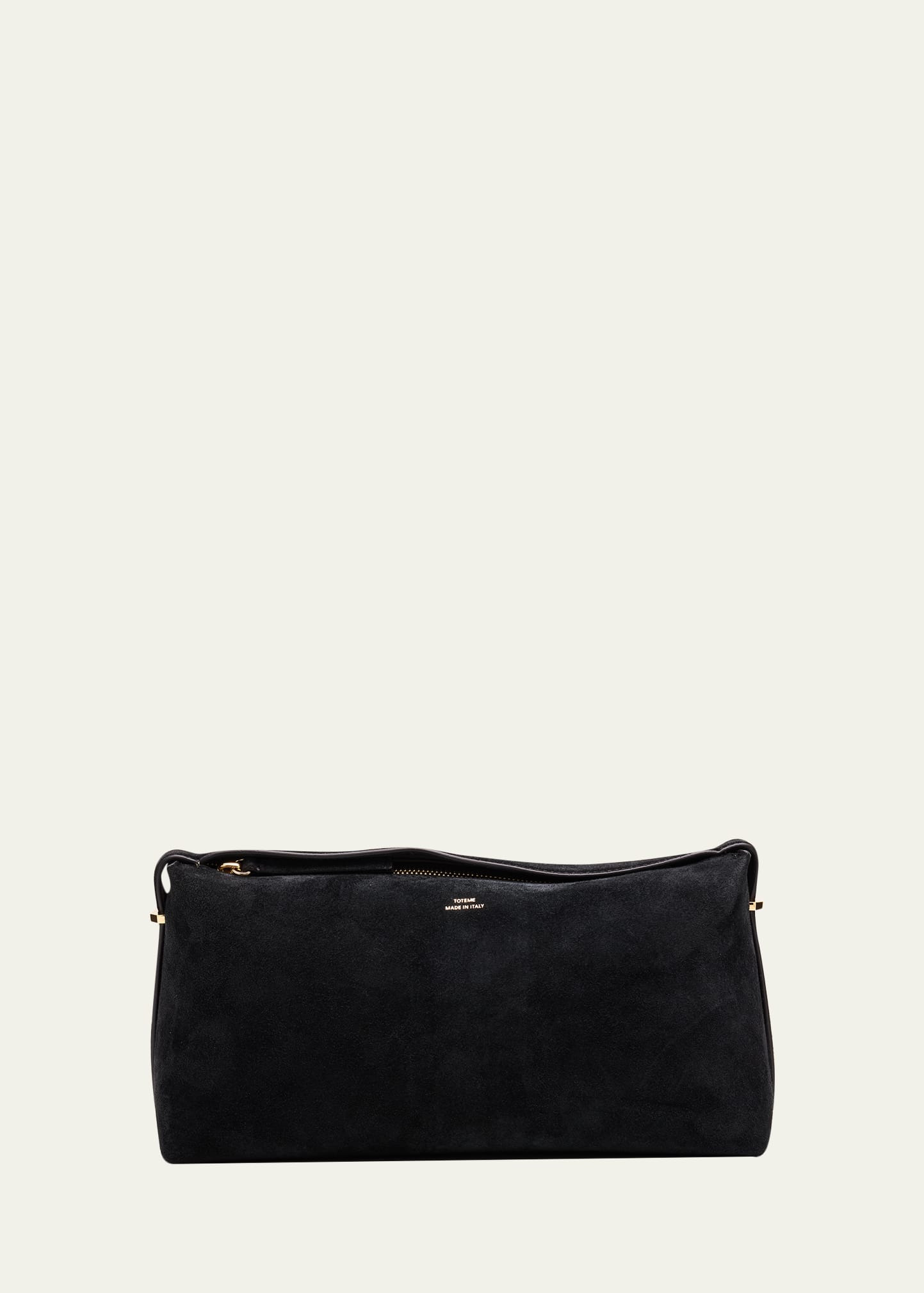 Belted Suede Clutch Bag - 1