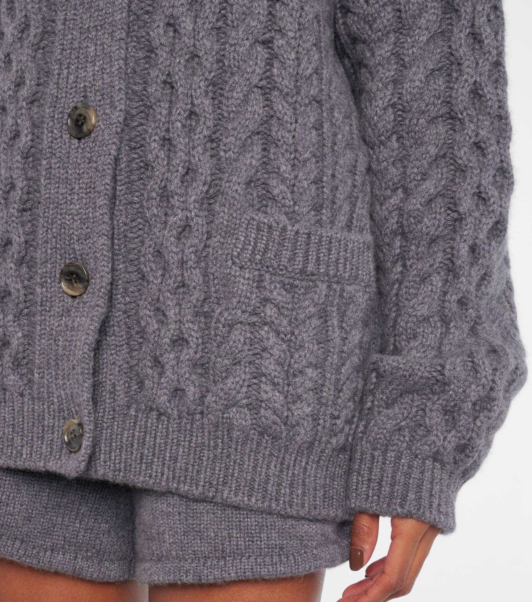 Ditte cable-knit cashmere cardigan - 5