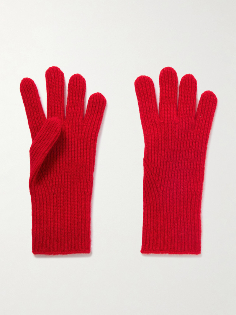 Ribbed Cashmere Gloves 1