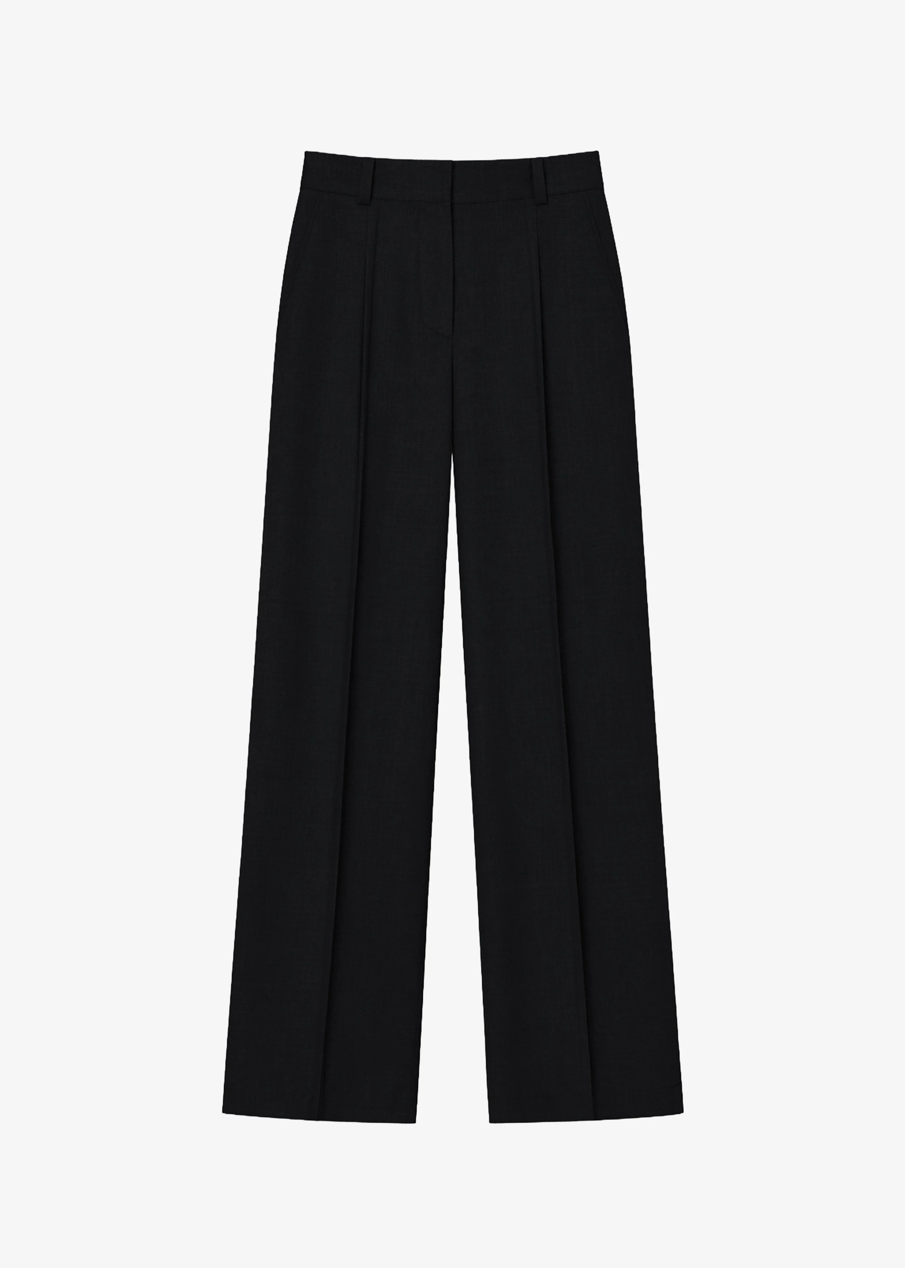 Brya Piped Trousers - Black - 1