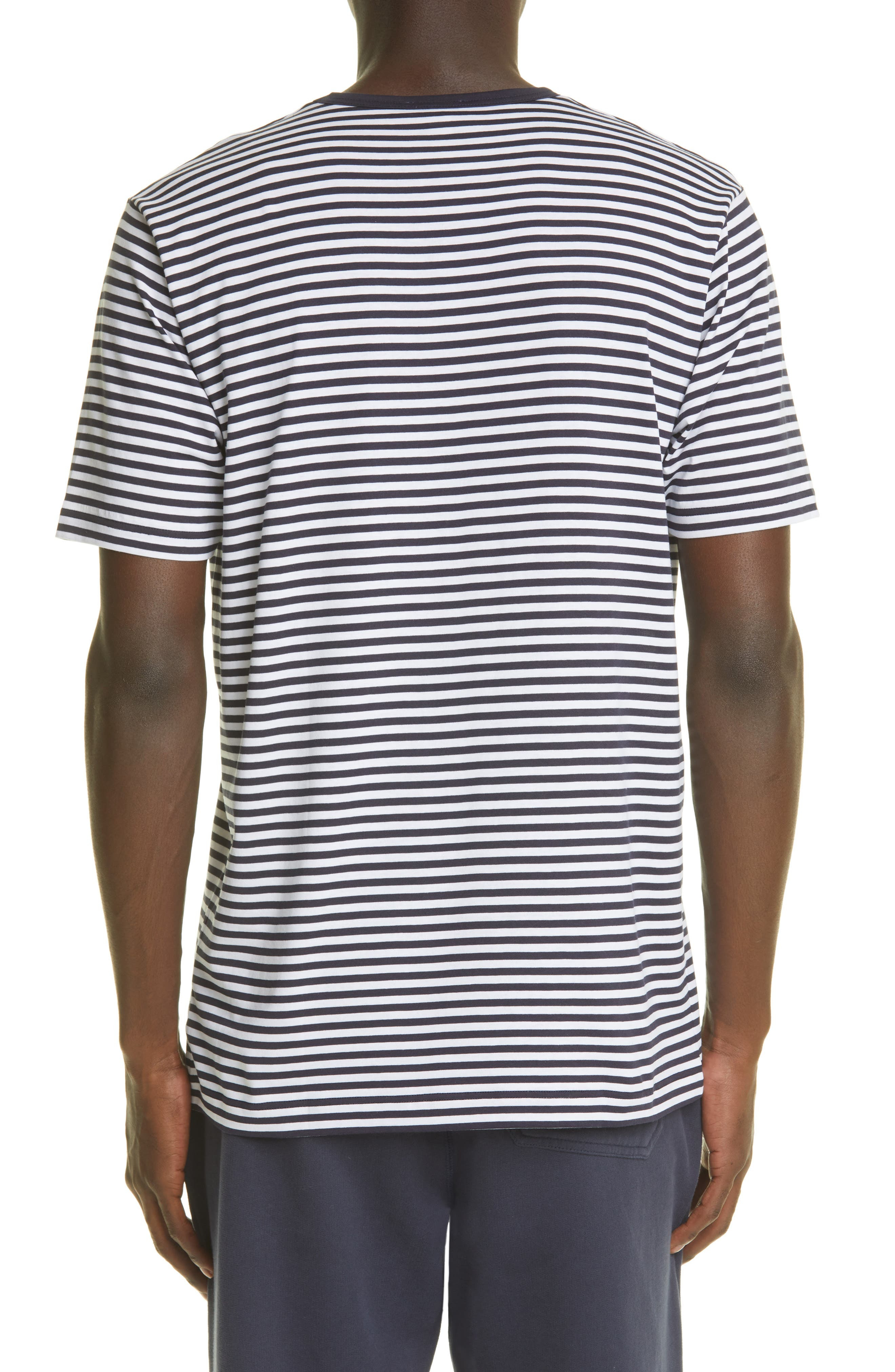 Sunspel Stripe T-Shirt in White/Navy at Nordstrom - 2