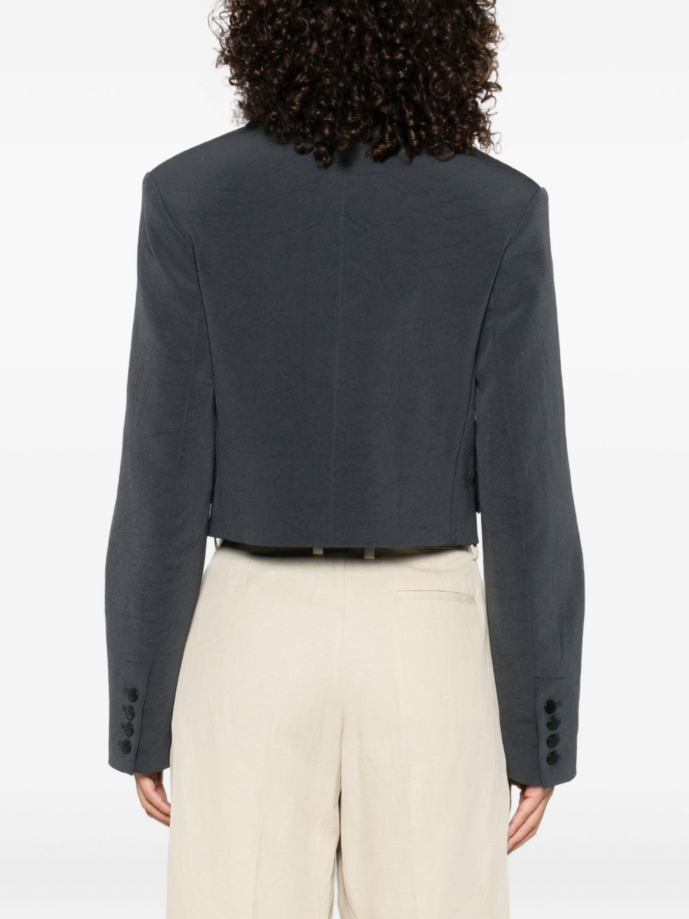 three-button blazer - 4