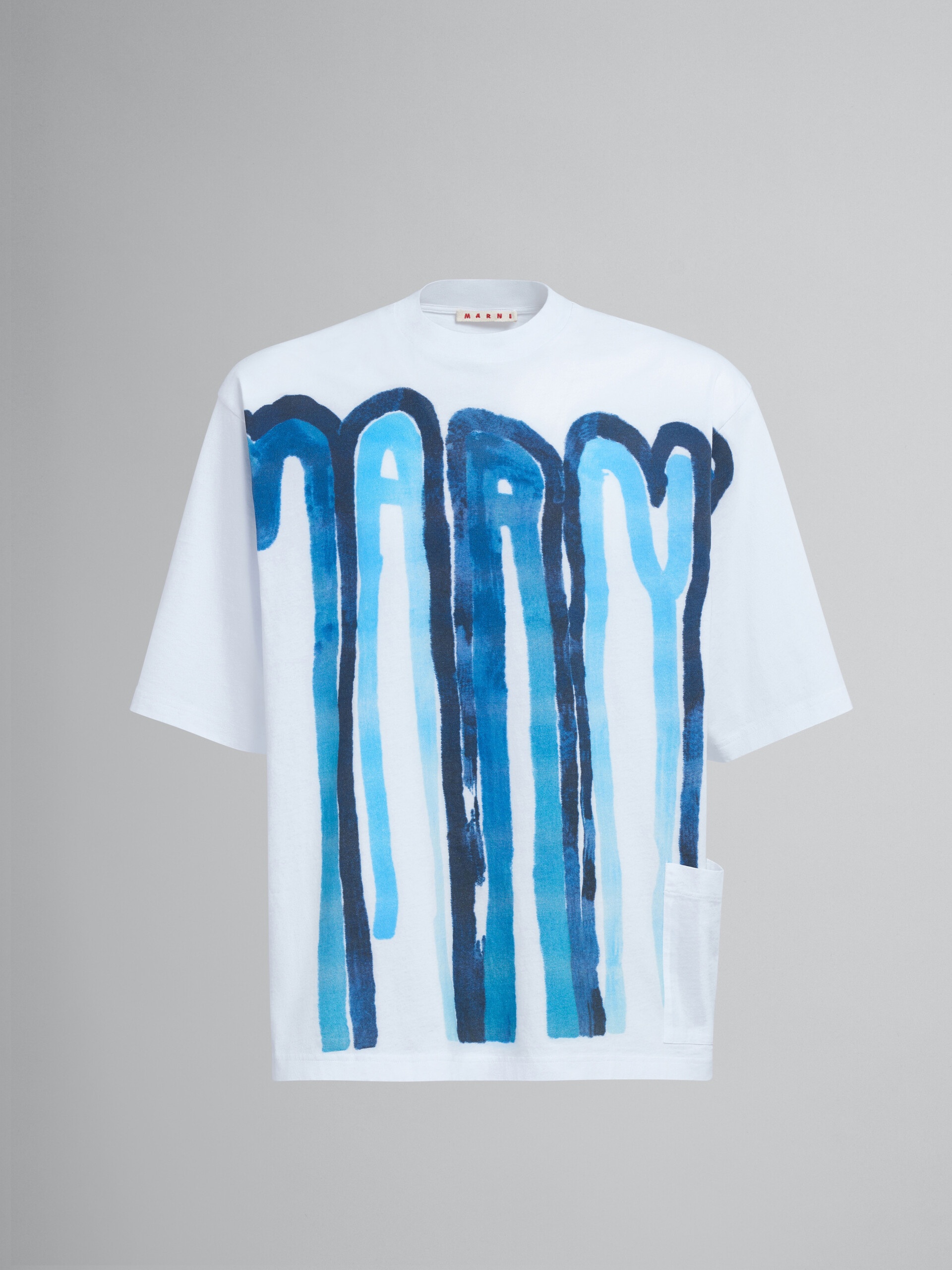 DRIPPING LOGO BIO JERSEY T-SHIRT - 1