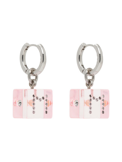 Marni Pink Dice Earrings outlook